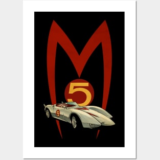 VINTAGE SPEED RACER MACH 5 copy Posters and Art